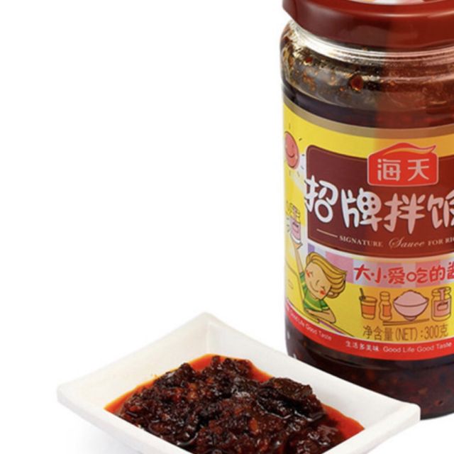 海天香菇酱招牌拌饭酱香辣香菇味300g