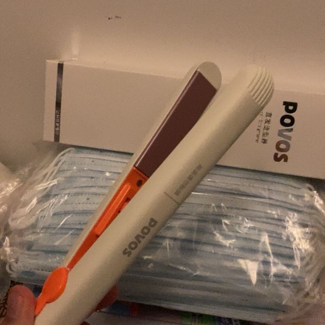 奔腾povos直发器卷发器pr2031干湿两用直卷两用陶瓷不伤发迷你直板夹
