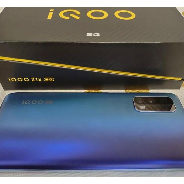 vivoiqooz1x海蔚蓝6128g120hz刷新率5000mah大电池高通骁龙765g33w闪