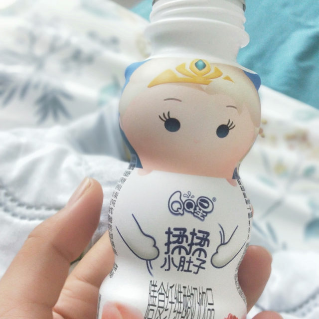 伊利qq星揉揉小肚子膳食纤维儿童酸奶饮品水蜜桃桑葚味180ml16瓶