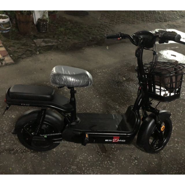 爱玛aima小蜜豆电动车时尚代步电瓶车48v12ah铅酸电池简约配色两轮