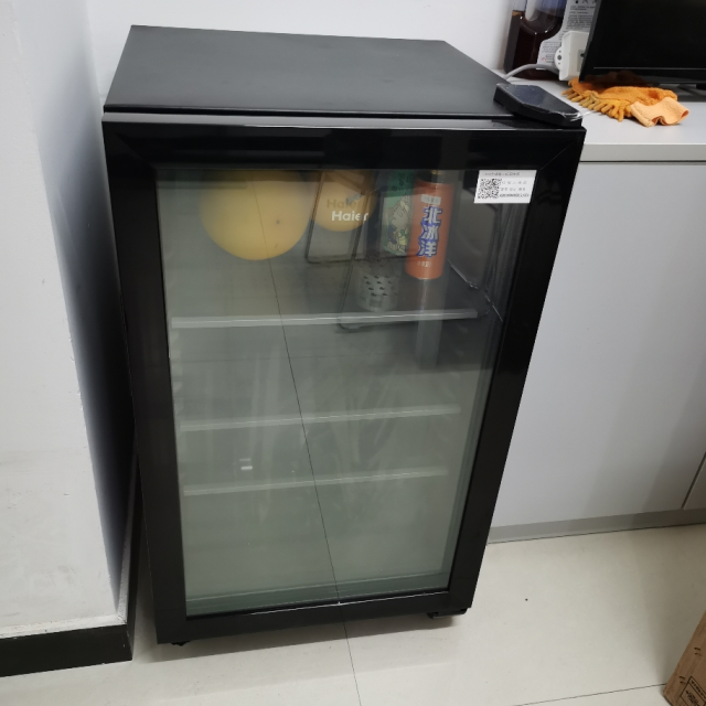 海尔(haier)lc-98h 冰吧家用98升茶叶保鲜柜 红酒柜 办公室水果饮料