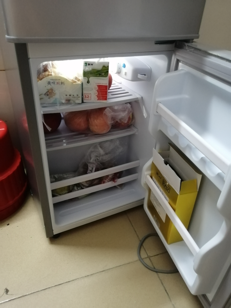 申花(shenhua)bcd-58a126d一级能效双门冰箱 家用小冰箱 迷你小型宿舍