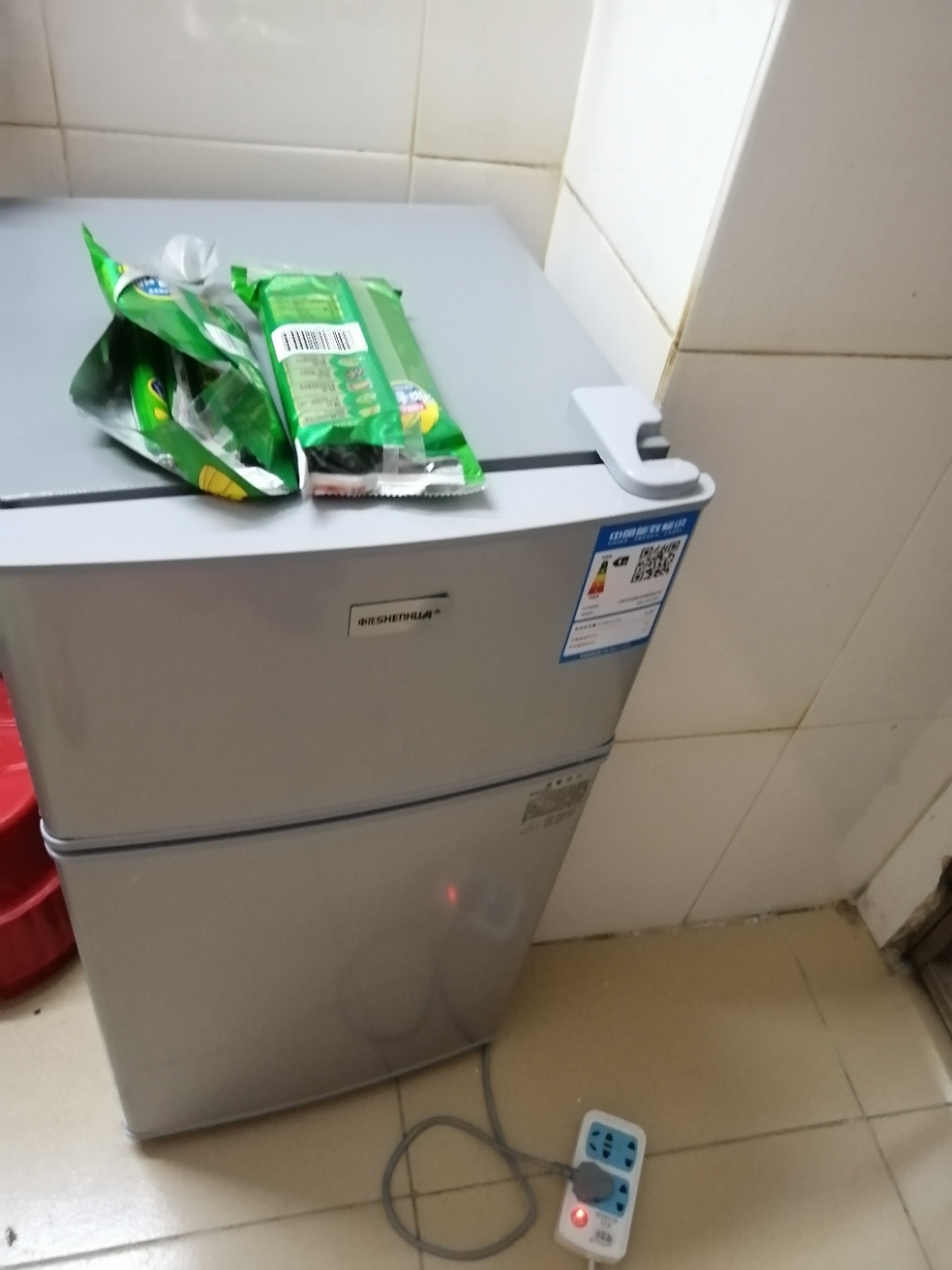 申花(shenhua)bcd-58a126d一级能效双门冰箱 家用小冰箱 迷你小型宿舍