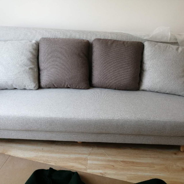 102367布艺沙发 (浅灰a款)布艺沙发(三人位)高清大图|实物图