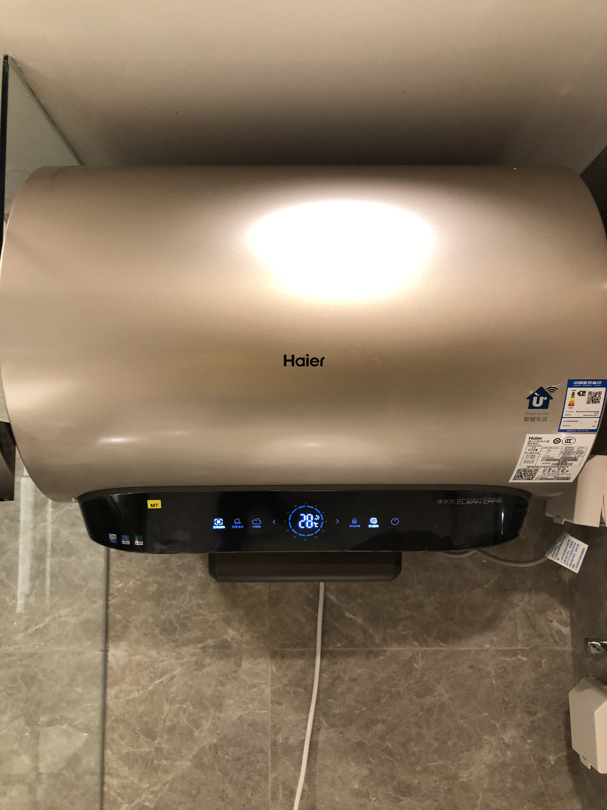 海尔电热水器es60h-m7k(5au1)晒单图