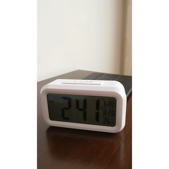 北极星polaris自动感光液晶led聪明钟个性懒人贪睡小闹钟智能夜光静音