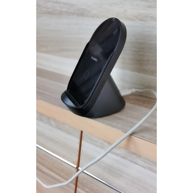 华为huawei华为超级快充立式无线充电器优雅黑可边用边充max40w适用于