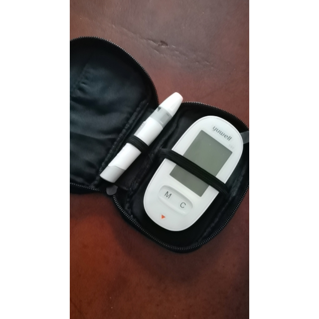 鱼跃(yuwell)血糖仪590套装 语音背光家用智能全自动免调码糖尿病测