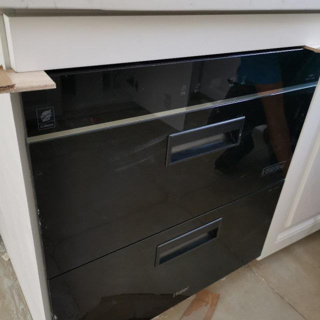 海尔haier嵌入式消毒柜100l双层大容量e60s6光波巴氏物理消毒碗柜家用