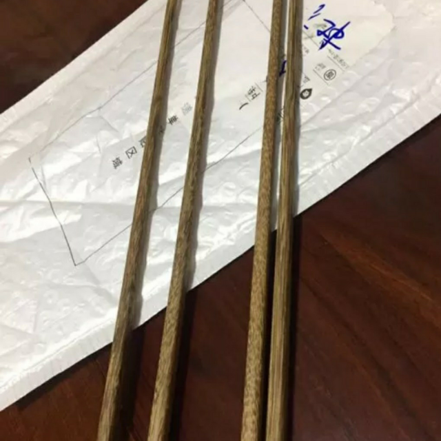 玉米corn实木火锅筷2双装捞面家用油炸加长鸡翅木长筷子套装42cm木