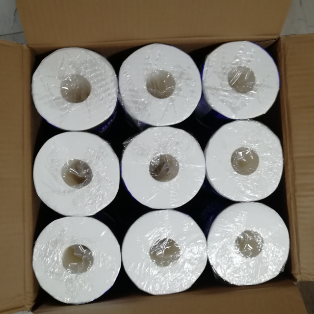 卷纸 蓝色经典四层200g*27卷卫生纸 有芯卷筒纸巾(整箱销售)(新旧包装