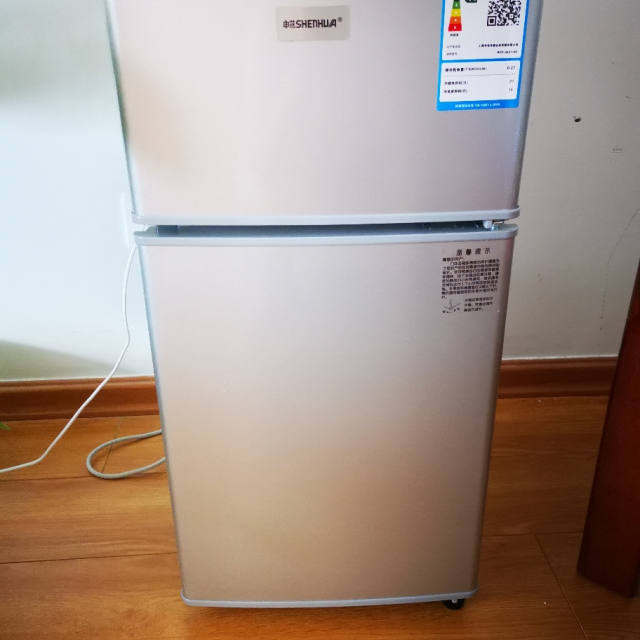 【苏宁优品】申花(shenhua) 双门 迷你 小冰箱 家用宿舍冷冻冷藏 小型