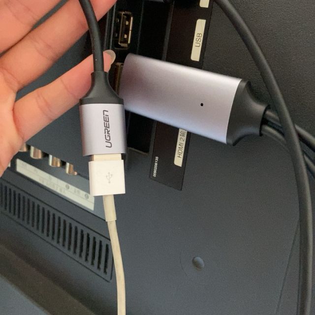 绿联手机连接电视线投屏同屏转换器usb转hdmi安卓mhl适用苹果