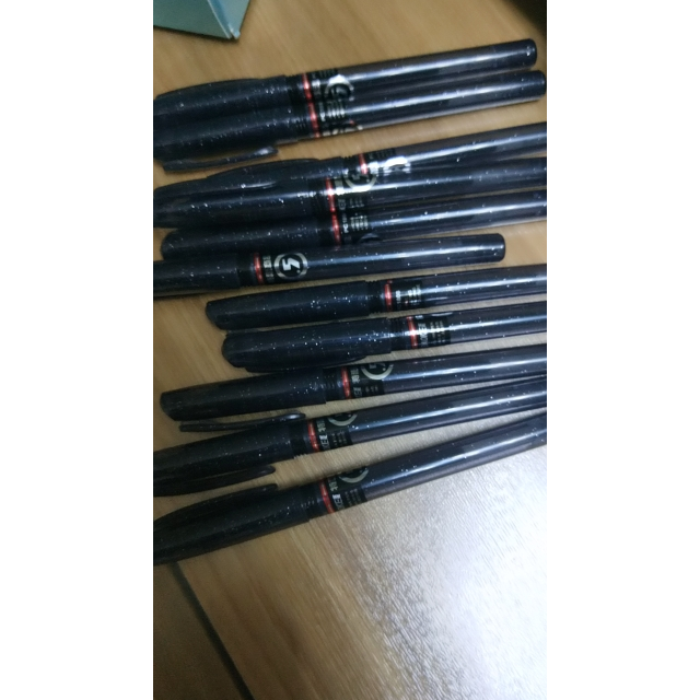 宝克baoke中性笔pc1808黑色签字笔学生水笔办公用品文具黑笔05mm笔芯