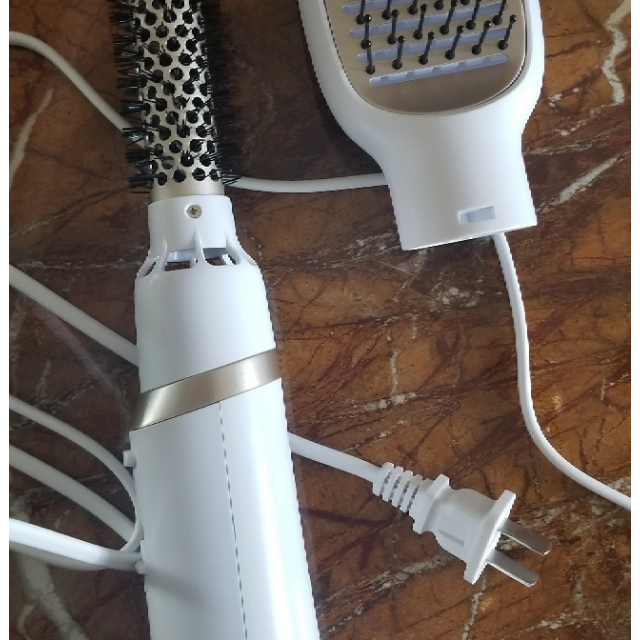飞利浦philips电卷发棒造型梳梳子卷直两用夹板卷发器快干适用粗硬