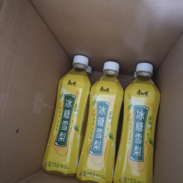 康師傅冰糖雪梨500ml15瓶箱裝果味果汁飲品新老包裝隨機發貨