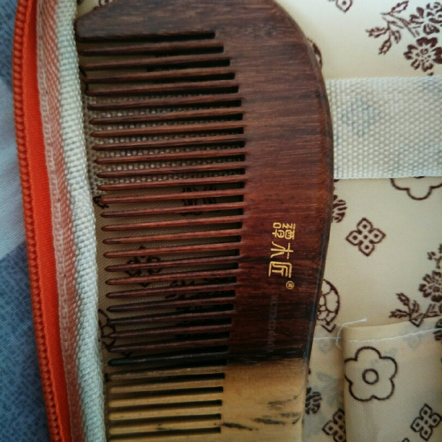 谭木匠kctmd0603铁木豆木梳子色差大每把都是唯一创意礼物
