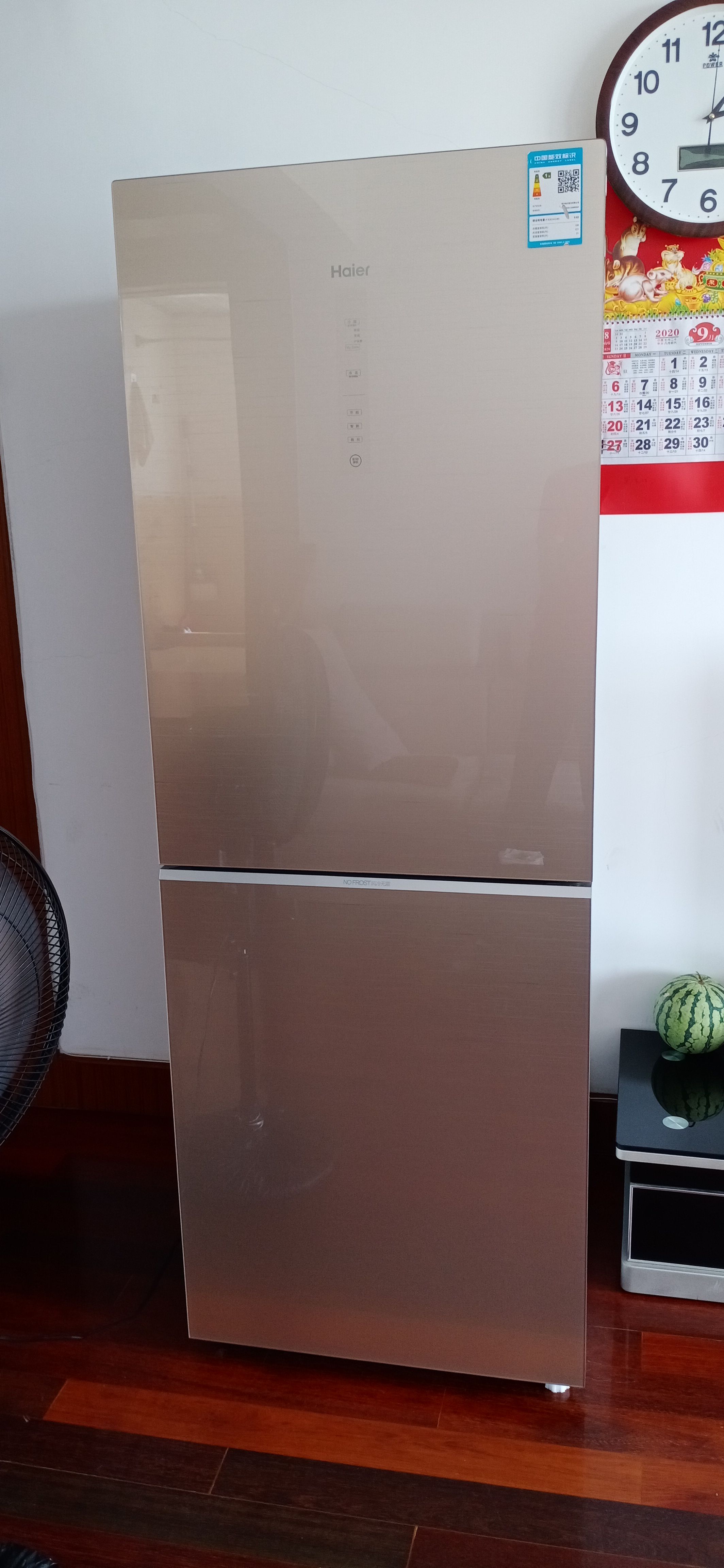 海尔(haier)328升 双门冰箱 1级能效 干湿分储 变频无霜 全空间保鲜