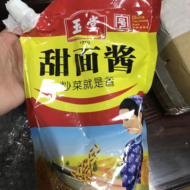 > 玉堂酱园甜面酱800g袋装老北京面酱六必黄酱炸酱面煎饼烤鸭配料商品