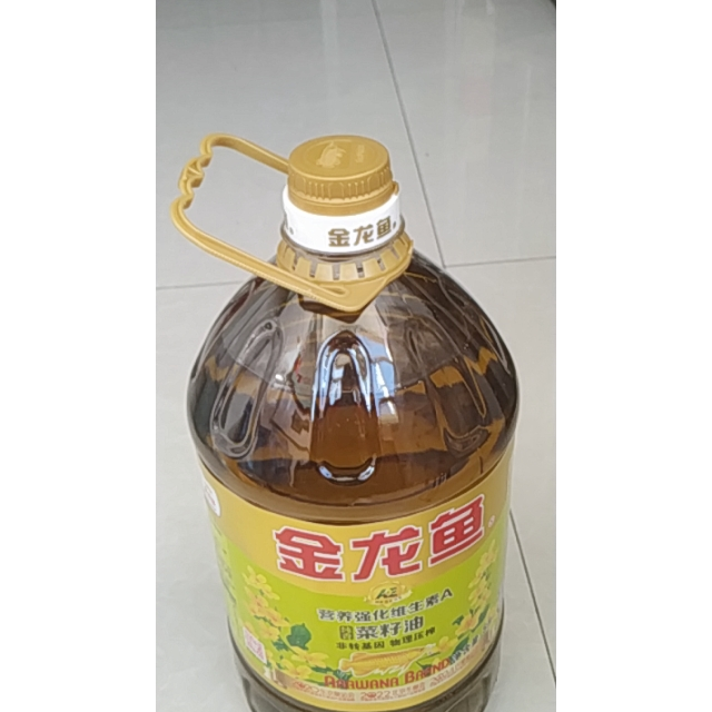 > 金龍魚營養強化維生素a純香菜籽油5l 桶裝食用油(新老包裝隨機發貨)