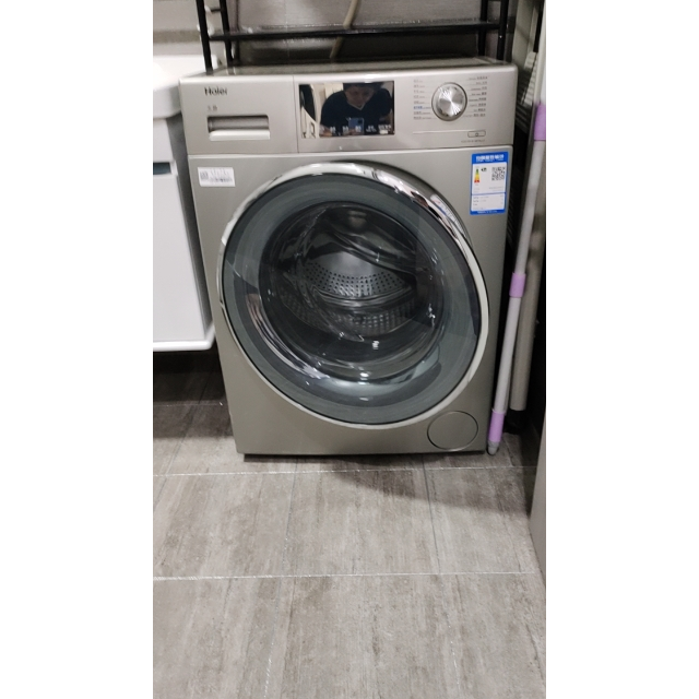 海尔(haier)xqg100-b14876lu1 10公斤大容量 纤薄 直驱变频 全自动