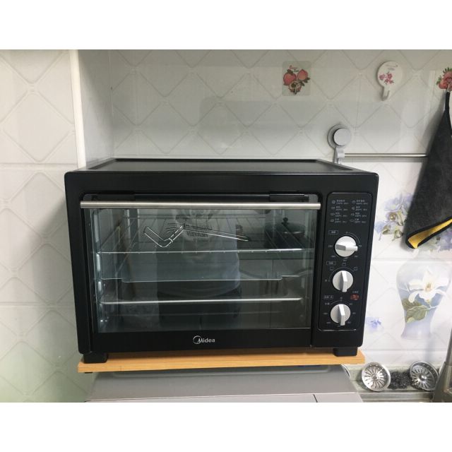 美的 电烤箱 mg38cb-aa 四层烤架 38l大容量 120分钟定时 上下管加热