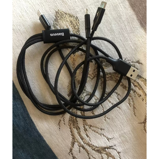 baseus倍思数据线三合一苹果typec安卓手机充电器线适用iphonexxsmax
