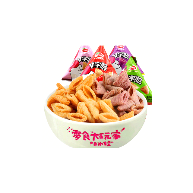 39元任选13件口水娃三角v字脆混合口味5包休闲零食三角小包休闲妙角脆