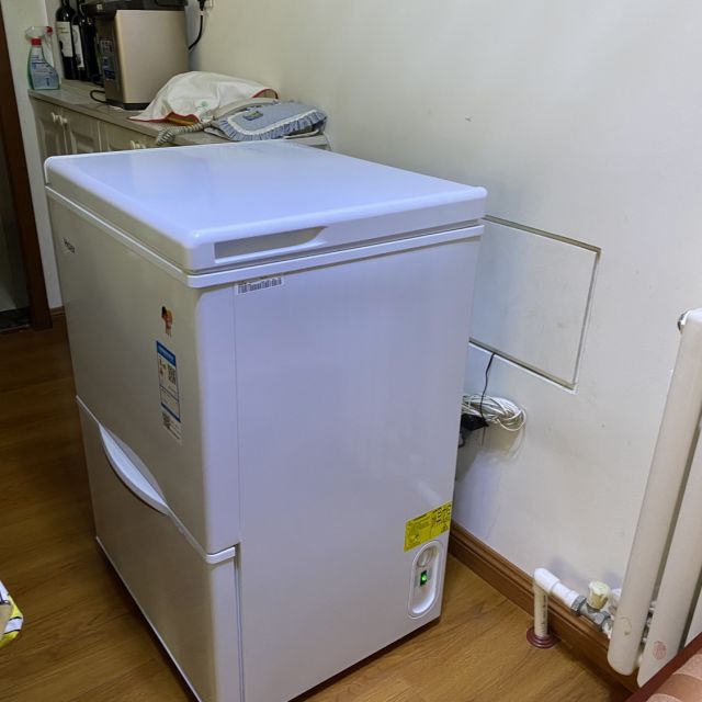haier海尔lw120a120升家用冷冻立式冰柜抽屉式小型冷柜