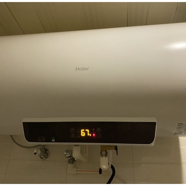 haier海爾電熱水器ec6001gc60升1級能效健康抑菌雙管速熱安全防電牆