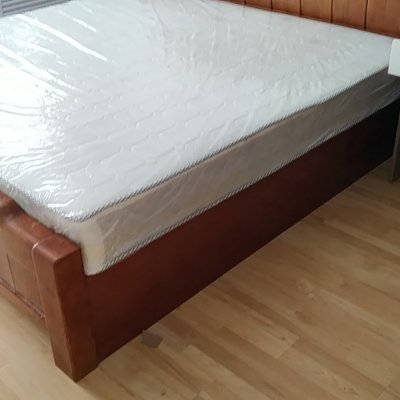 豪德银座 床 中式实木床 现代简约白色中式1.5米单人床 宜家卧室1.