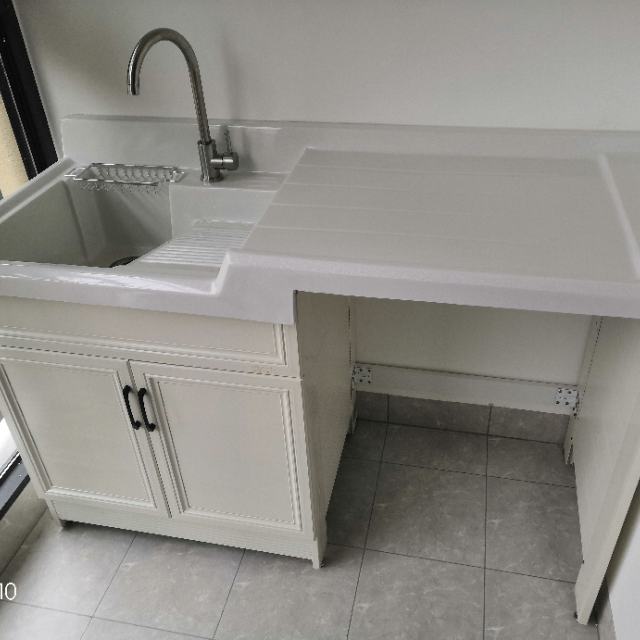 太空铝阳台洗衣机柜子伴侣滚筒洗衣机组合套装洗衣池搓衣板洗衣槽洗衣