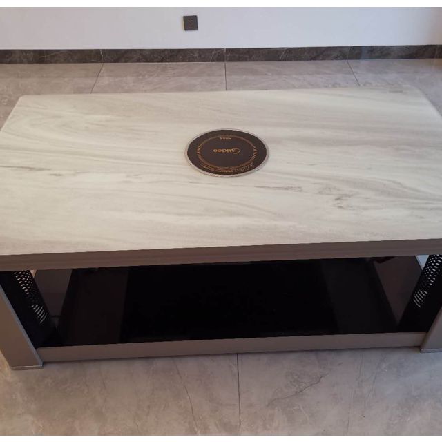 美的midea电暖桌nzysrg1取暖桌长方形家用多功能烤火桌子客厅电暖茶几