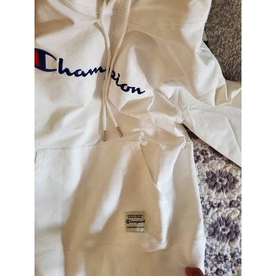 champion 冠军刺绣草写logo运动卫衣女士情侣时尚秋季连帽衫宽松舒适