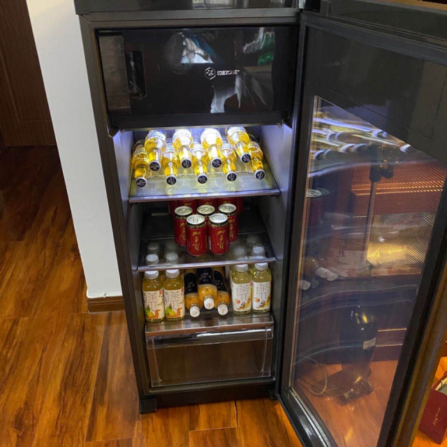 红酒柜立式冰柜茶叶冷藏柜保鲜柜家用海尔冰吧办公室水果饮料展示柜