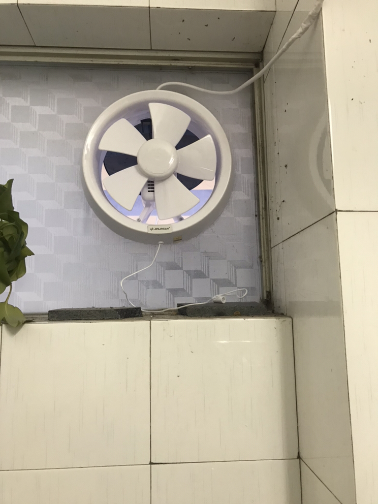 金羚排气扇小排风扇 apc20-2-30(c1)圆形玻璃窗式换气扇窗式浴室厕所