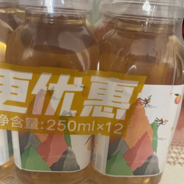 农夫山泉茶π茶派果味茶蜜桃乌龙茶250ml12量贩装
