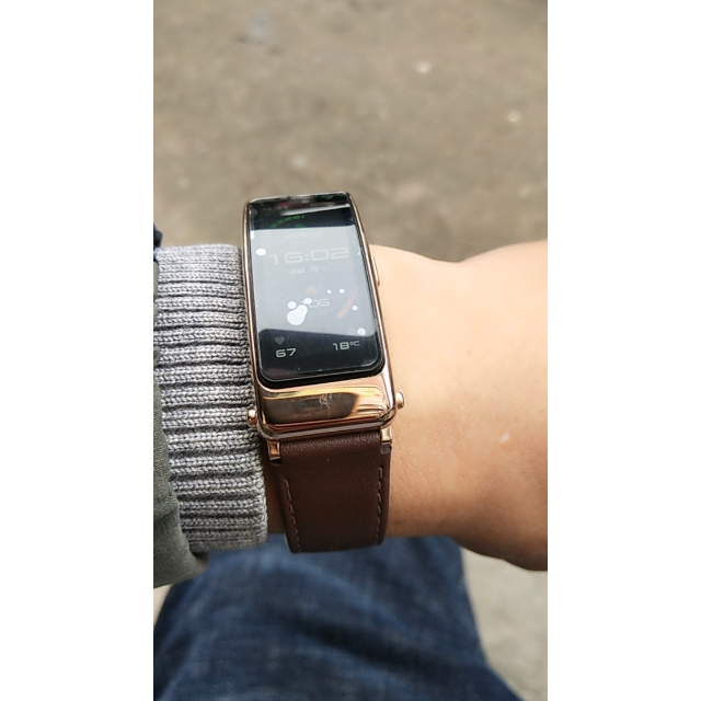 华为huawei手环b6时尚版摩卡棕智能通话手环