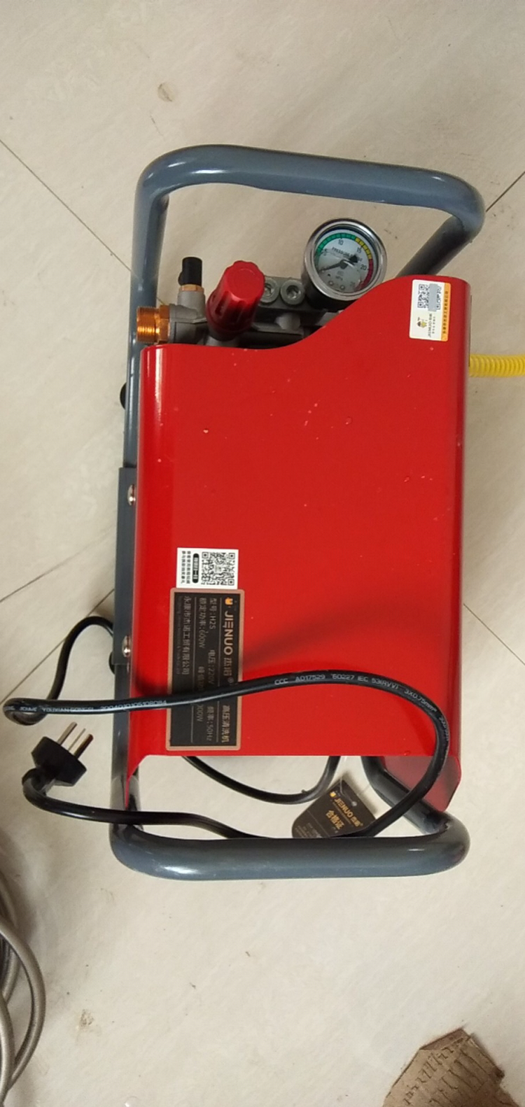 杰诺无线洗车机神器高压水泵家用小型充电便携锂电不插电水枪f0豪华版