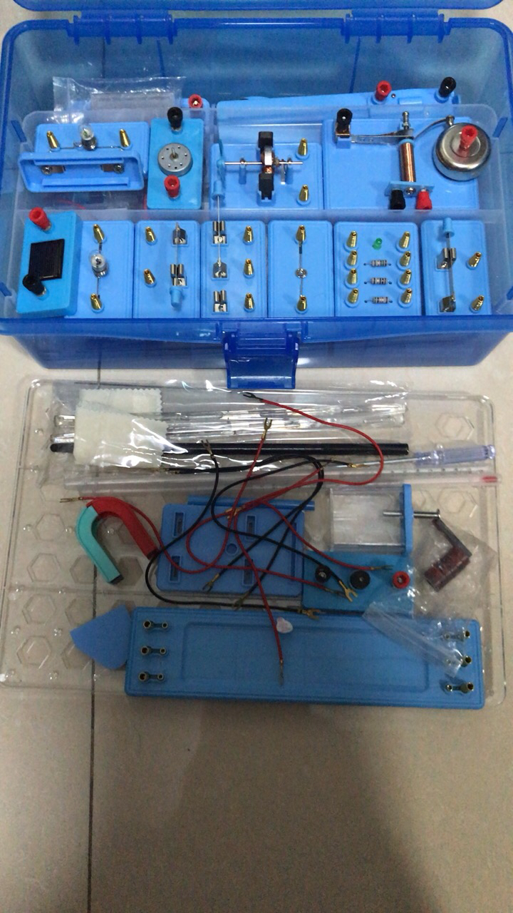 實驗箱實驗盒套裝學生用高中物理實驗教具學具電磁學科學試驗曬單圖