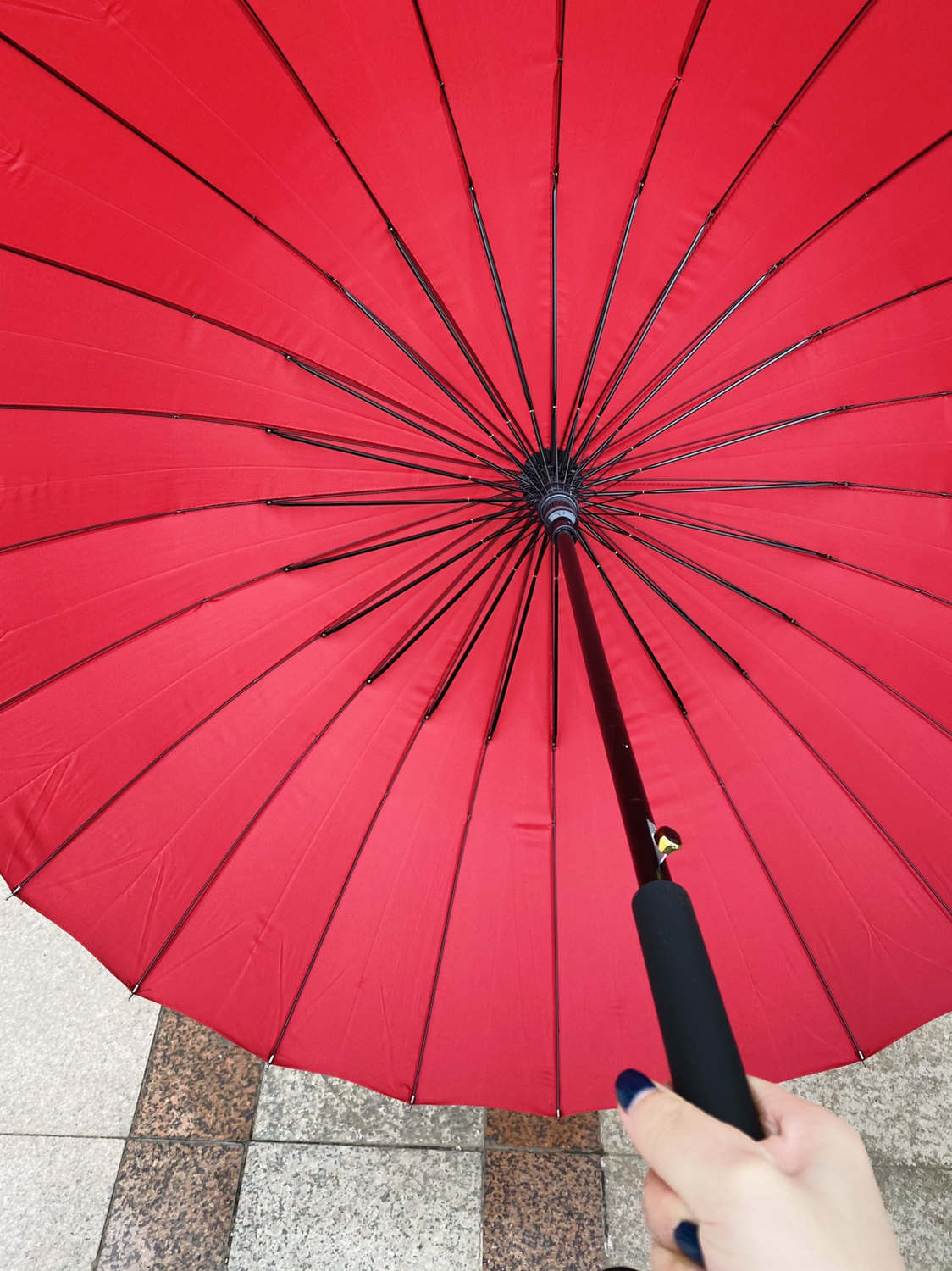 防水套超大直长柄雨伞男士双人自动女大号商务广告伞定制logo印字 24