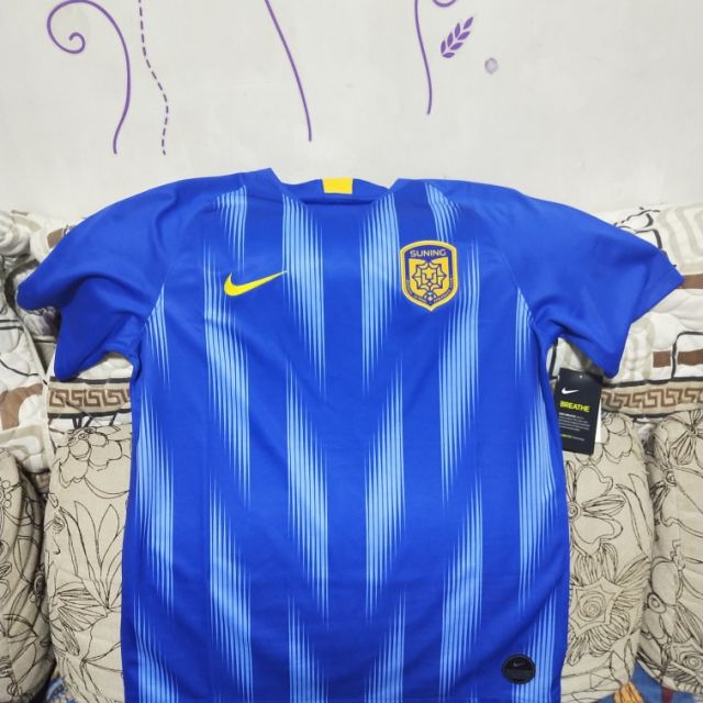 中超 江苏苏宁足球俱乐部2019赛季主场球迷服 球服球衣透气 速干 ar