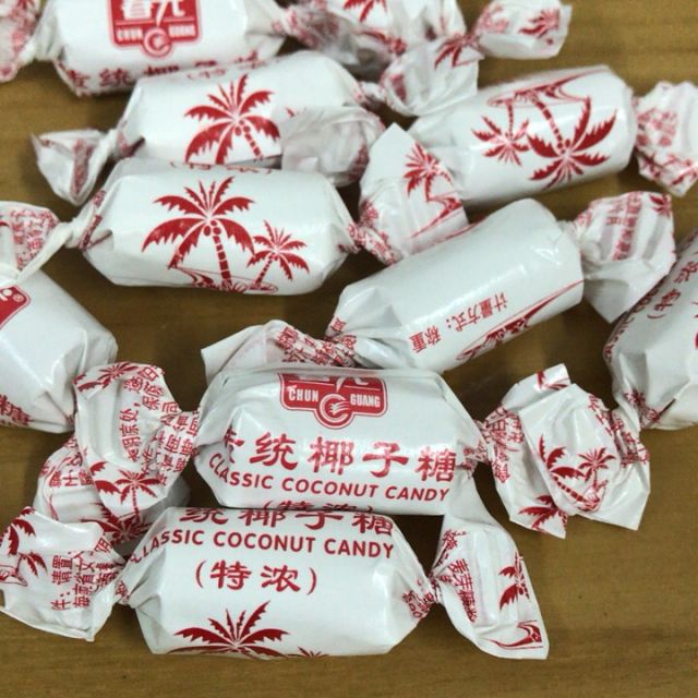 春光椰子糖传统特浓1000g散装糖果海南特产奶糖