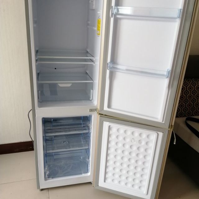 双鹿sonlubcd182d金色182升冰箱两门冰箱小冰箱家用宿舍租房双门冰箱