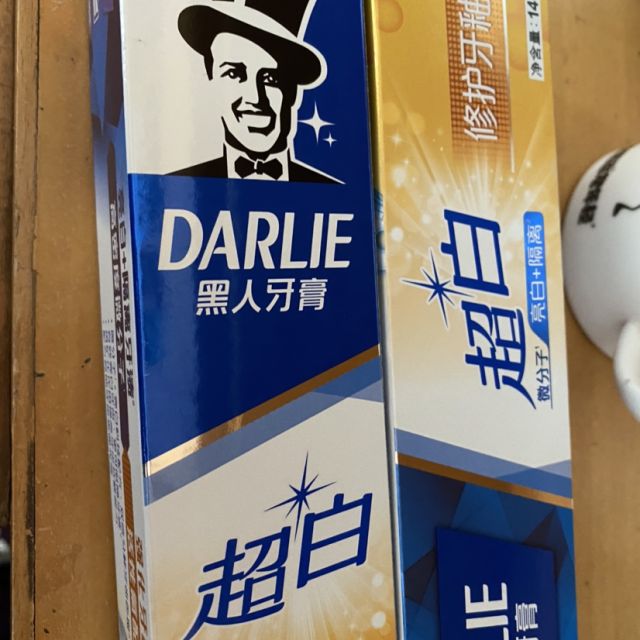 黑人darlie超白修护牙釉质牙膏140g