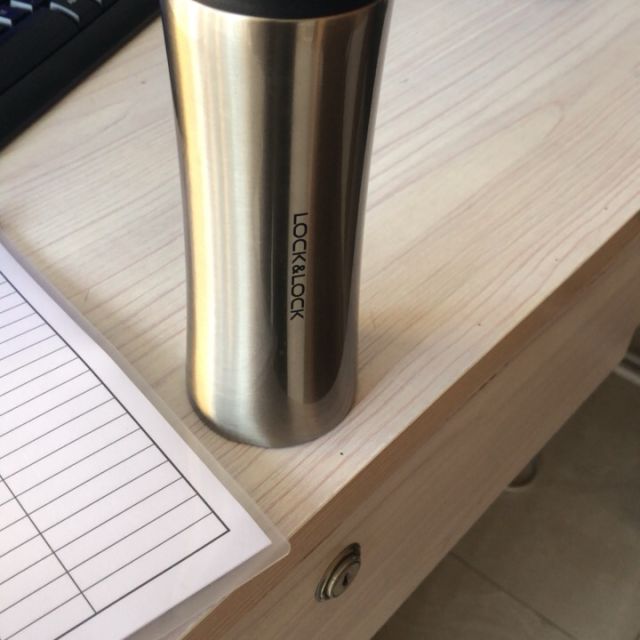 乐扣乐扣locklock掌心304不锈钢保温杯lhc4027s300ml银色