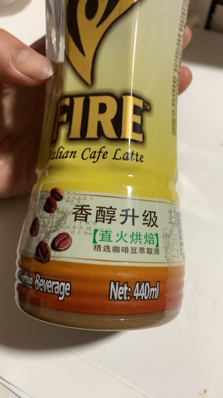 怡宝 麒麟 火咖 意式拿铁咖啡饮料 440ml*15 箱装晒单图