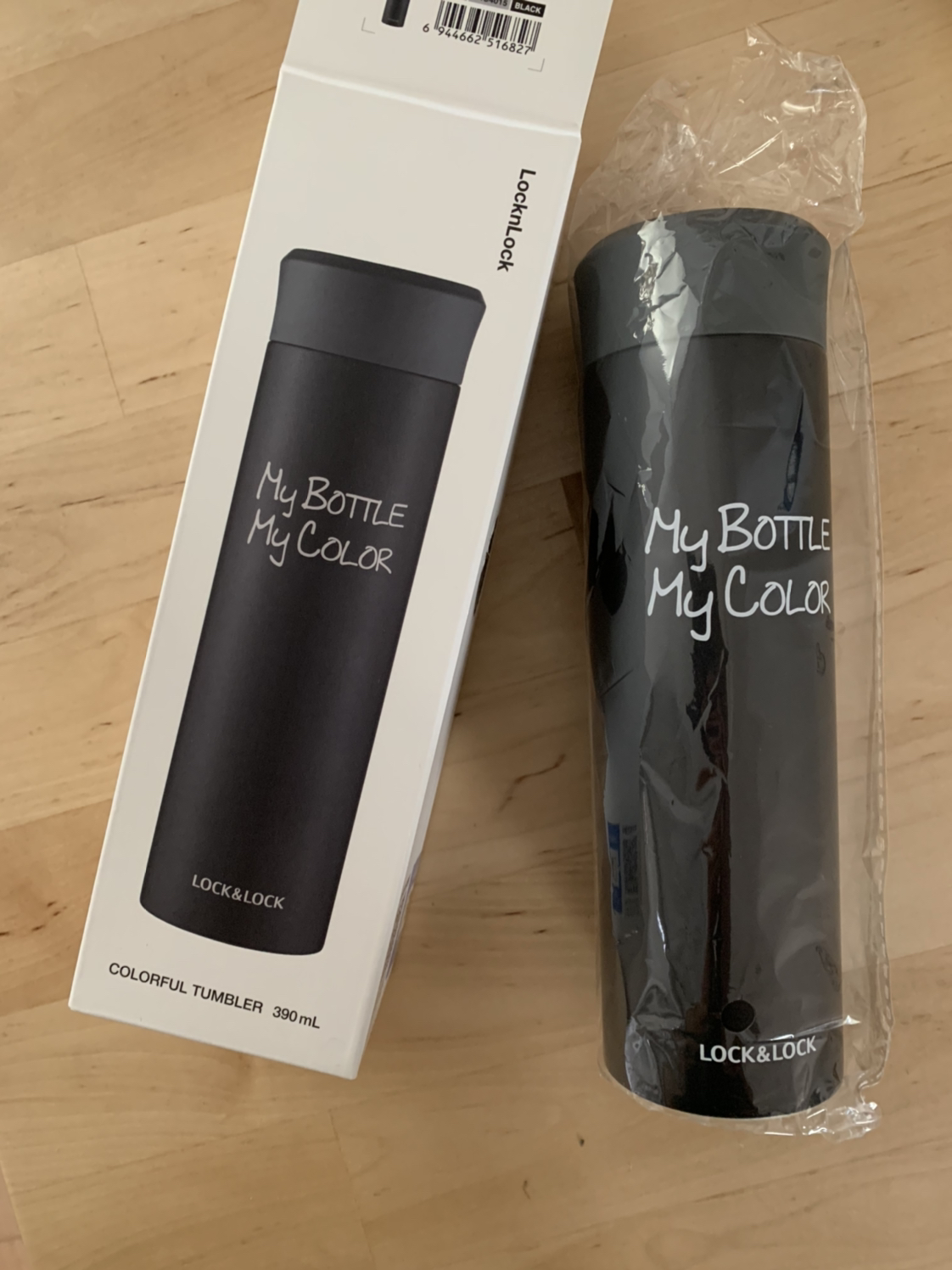 乐扣乐扣(lock&lock)缤纷保温杯 水杯杯子 lhc4015blk 304不锈钢(390