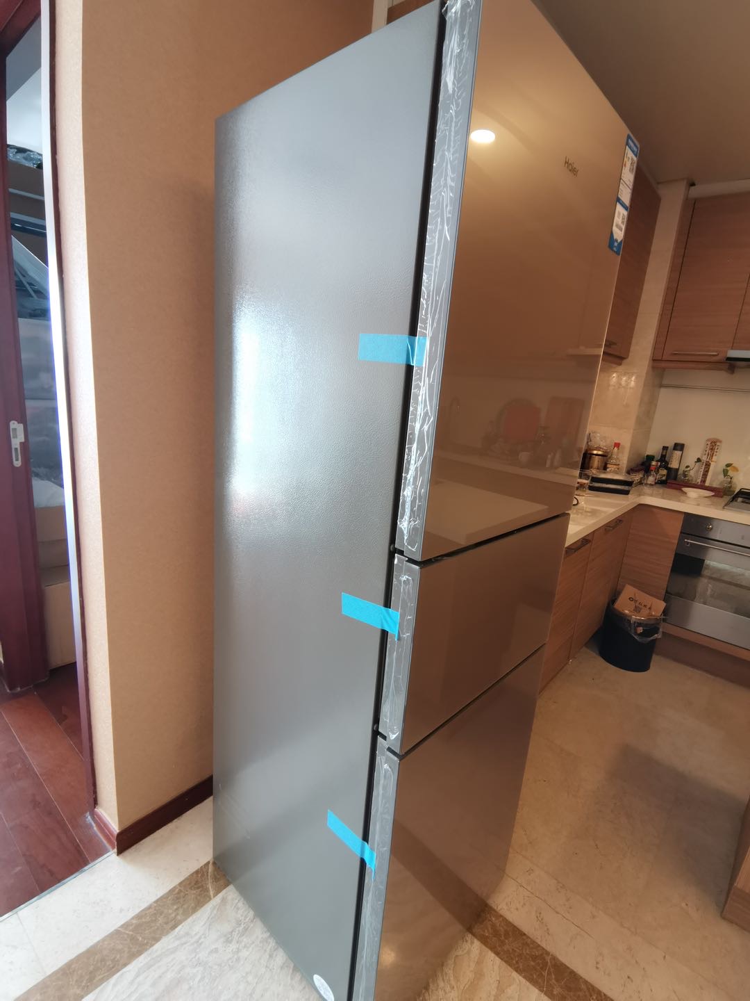 节能静音 干湿分储 净味海尔多门冰箱宿舍 bcd-218wdgs晒单图